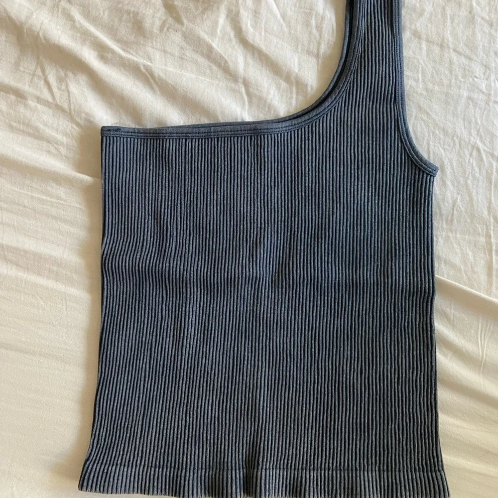 Grey One Shouldered Top - Picture 3 of 3